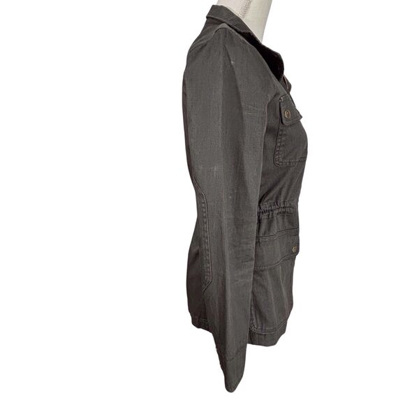 J. CREW Relaxed Boyfriend Field Jacket Coat Womens XXS Dark Green Gorpcore - Picture 4 of 12